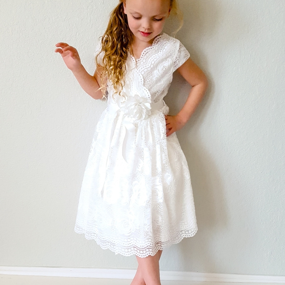 Just Kids, size 6, white lace dress
